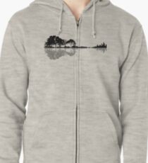 Nature Guitar Zipped Hoodie