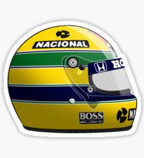 Ayrton Senna 1988 Helm - Aufkleber Sticker