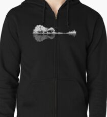 Nature Guitar Zipped Hoodie