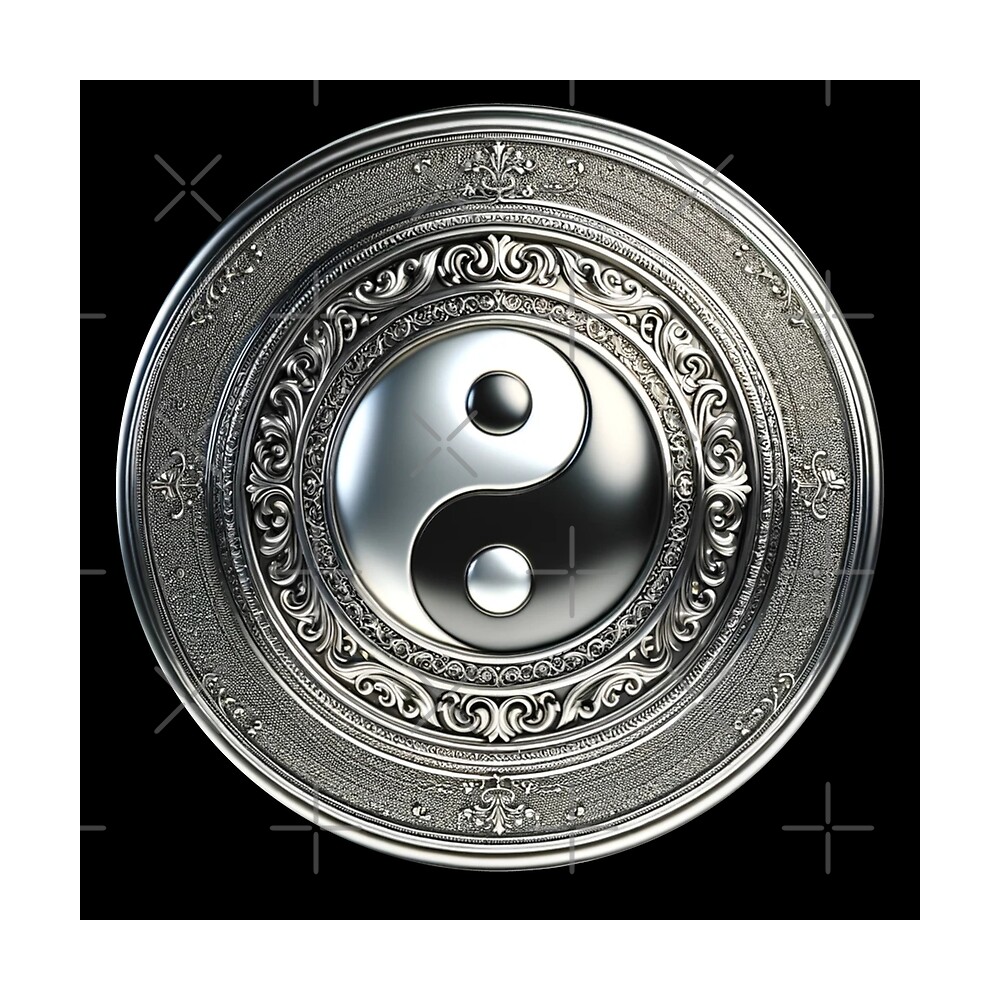 Harmony Serenity Shield: Yin Yang Balance — Throw Pillow
