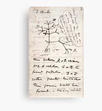I Think - Charles Darwin 1 Canvas Print