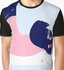 Modern Abstract Brush Stroke Art Graphic T-Shirt