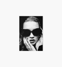 Kate Moss Black and White Fashion Model Photography Art Board