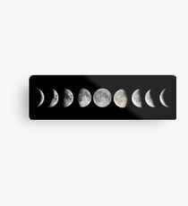 Moon phases Metal Print