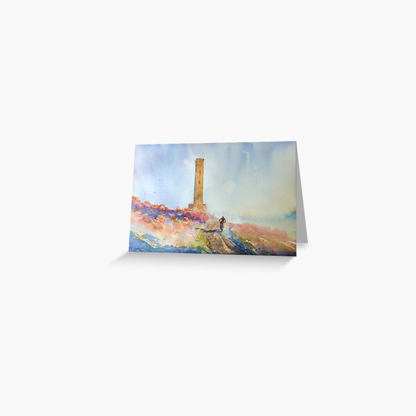 Holcombe Hill Cyclist Greeting Card
