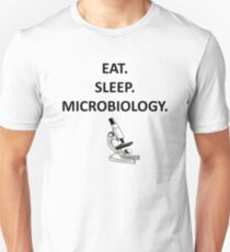 eat sleep microbiology Unisex T-Shirt
