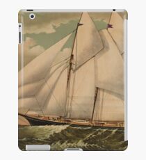 Vintage Schooner Yacht Illustration (1882) iPad Case/Skin