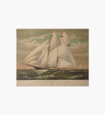 Vintage Schooner Yacht Illustration (1882) Art Board
