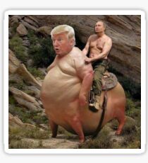 Putin reitet Trump Meme Sticker