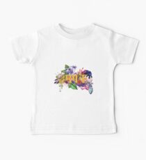 Bride Floral Watercolor Typography Baby Tee