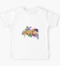 Bride Floral Watercolor Typography Kids Tee