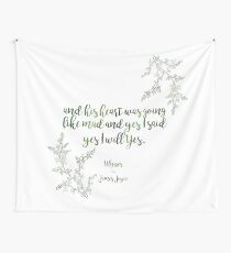 "And yes I said yes I will yes" James Joyce Print Wall Tapestry