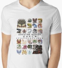 Monster Hunter World Men's V-Neck T-Shirt