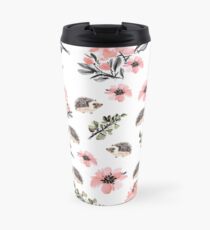 Hedgehog Florals Travel Mug