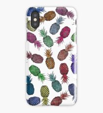 Hawaiian Pineapple Watercolor Pattern iPhone Case