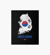 South Korea Flag Korean Apparel Art Board