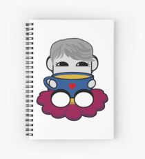 STPC: Haha Do O'BOT Toy Robot (Tea) Spiral Notebook