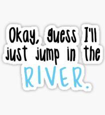River Jump Sticker