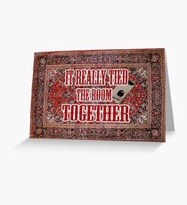 Big lebowski Carpet Greeting Card