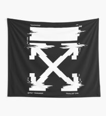 Off-White Arrows Temperature Glitch (Dark) Wall Tapestry