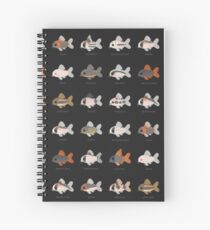 Corydoras! - black Spiral Notebook