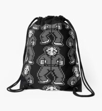 Retro Jason - Gray Vintage Drawstring Bag