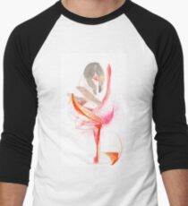 Expressive Dance Drawing Men's Baseball ¾ T-Shirt