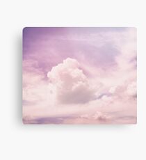 Pink fluffy clouds Metal Print
