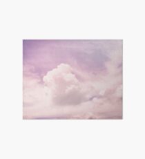 Pink fluffy clouds Art Board Print
