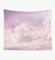 Pink fluffy clouds Tapestry