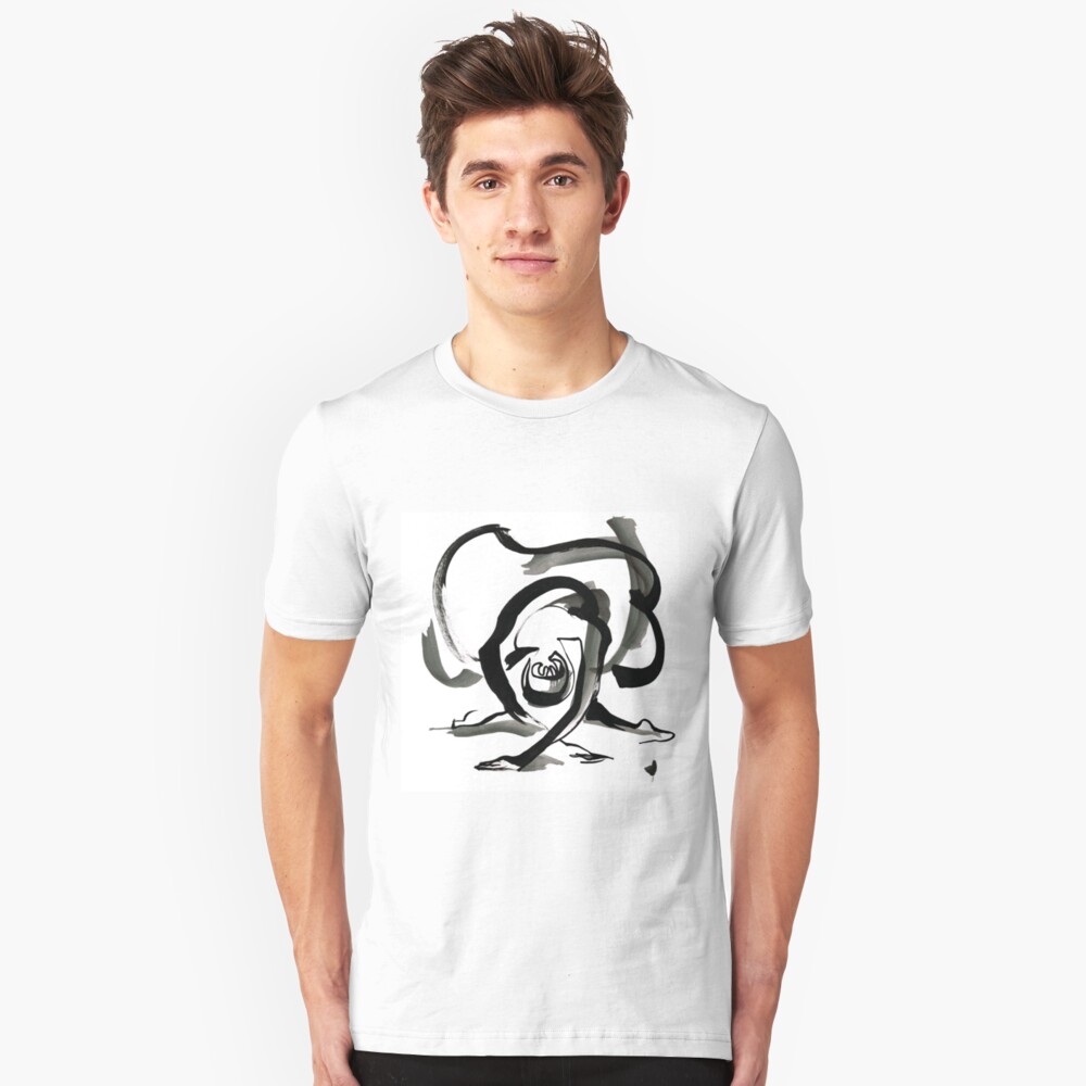 Expressive Ballerina Dance Drawing Slim Fit T-Shirt