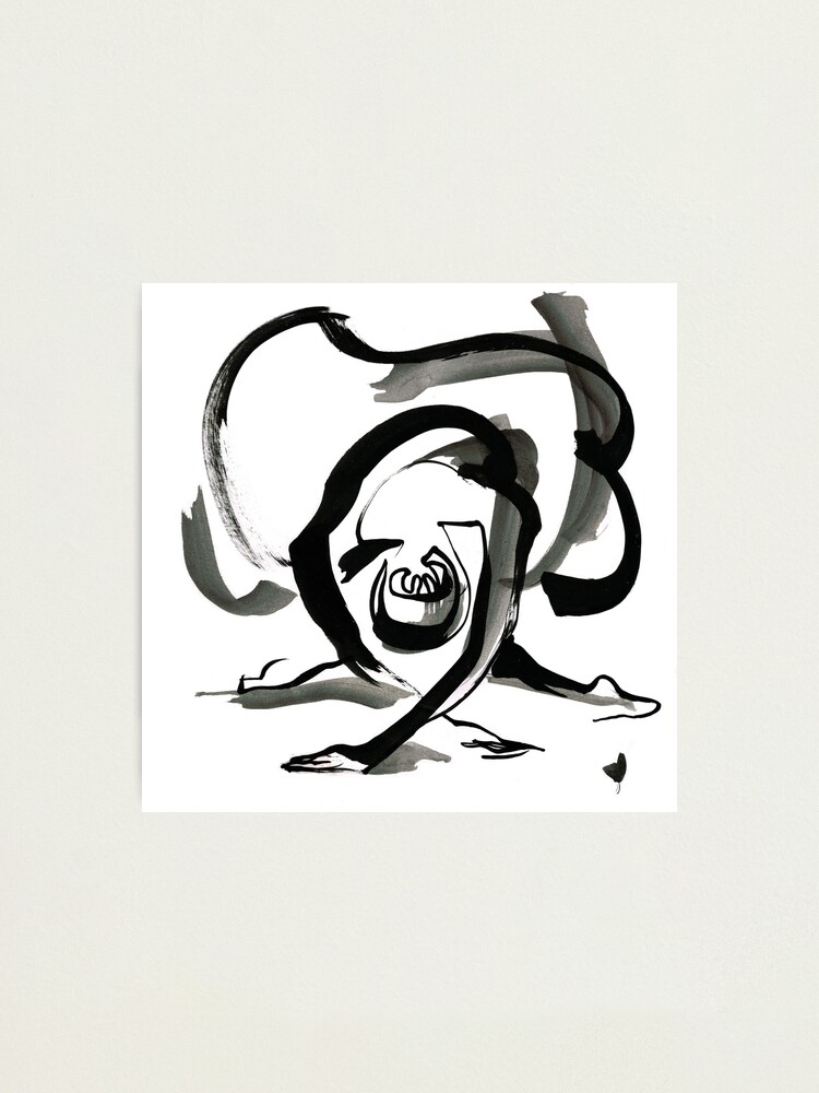 Alternate view of Expressive Ballerina Dance Drawing Photographic Print