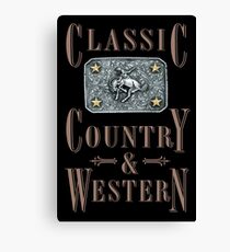 Classic Country & Western (Bucking Bronco) Canvas Print