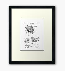 Iconic Mid Century Modern Flexible Contour Chair by Harry Bertoia Framed Print