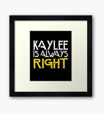 Kaylee is always right Framed Print