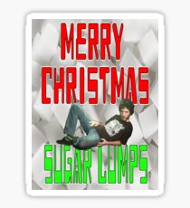 Merry Christmas Sugar Lumps Sticker