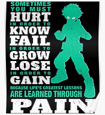 My Hero are learned through pain Poster