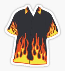 Guy Fieri flame shirt Sticker