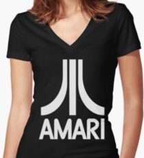 Amari, it's the plural of amaro, the Italian class of bitter liqueurs! Women's Fitted V-Neck T-Shirt