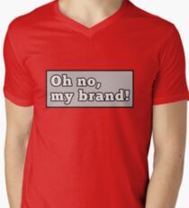 Oh nein, meine Marke! T-Shirt mit V-Ausschnitt