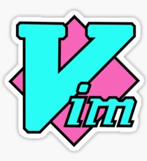 Vaporwave Vim Sticker