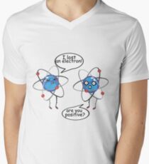 I Lost An Electron Funny Science Chemistry Physics Tshirt Men's V-Neck T-Shirt