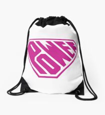 SuperEmpowered (Pink) Drawstring Bag