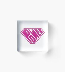 SuperEmpowered (Pink) Acrylic Block