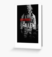 Remember the Fallen (RED) Greeting Card