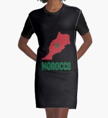 Vestido camiseta Bandera de Marruecos Ropa de Marruecos