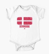 Denmark Flag Danish Apparel One Piece - Short Sleeve