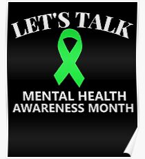 Let's Talk Mental Health Awareness T-Shirt Poster