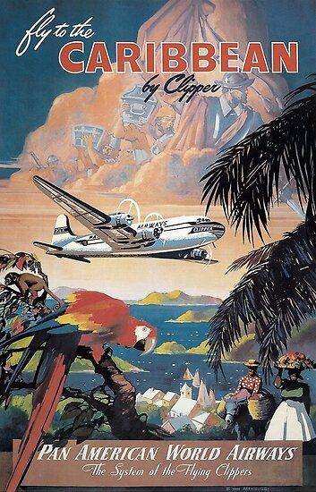 American Airlines 8.5/" X 11/" Travel Poster MEXICO