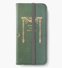 Antique Poetry Book Cover iPhone Wallet/Case/Skin